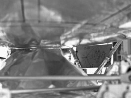 The Pioneer Plaque (Frank Drake, Carl Sagan, Linda Salzman Sagan) as positioned on the Pioneer 10 spacecraft, 1972